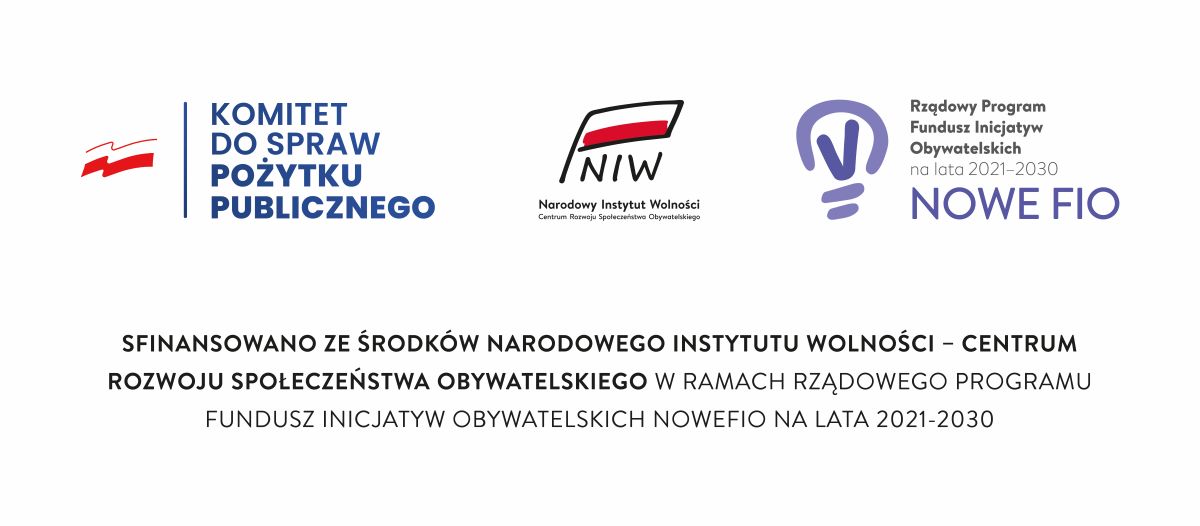 Logotypy dofinansowania NOWE FIO